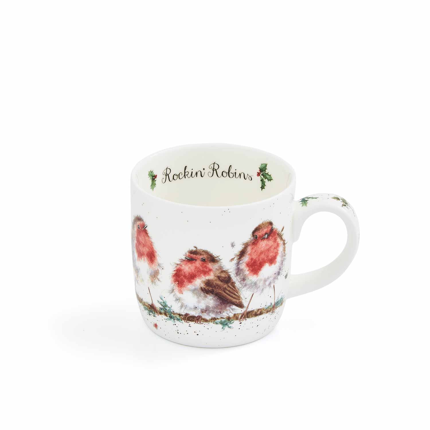 Wrendale Designs Rockin Robins Fine Bone China Mug image number null